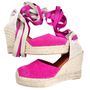 Shoes - Fuchsia suede espadrilles: Elegance and comfort on your feet - &ATELIER COSTÀ