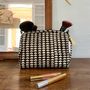 Clutches - Oojam black and white ethnic patterned toilet bag - TERRE AMBRÉE