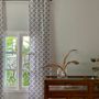 Curtains and window coverings - Ishiya Blue and White Flower Curtain - TERRE AMBRÉE