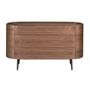 Chests of drawers - Oval walnut chest of drawers - ANGEL CERDÁ