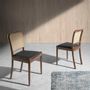 Chairs - Square rattan back Dining table chair - ANGEL CERDÁ