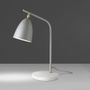 Table lamps - Table lamp in white marble and grey steel - ANGEL CERDÁ