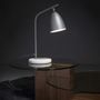 Table lamps - Table lamp in white marble and grey steel - ANGEL CERDÁ