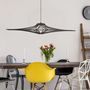 Office design and planning - Pendant lamp SINGING BLACK L D124 cm - RIF LUMINAIRES