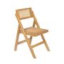 Chaises - Chaise pliante en bois d'orme 40x43x82 cm MU23006 - ANDREA HOUSE