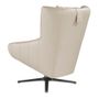 Armchairs - Leather swivel armchair with removable cushion - ANGEL CERDÁ