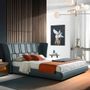 Lits - Upholstered leatherette bed - ANGEL CERDÁ