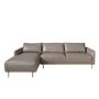 Canapés - Canapé chaise longue (L) en cuir de vachette Gris foncé - ANGEL CERDÁ