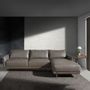 Sofas - Chaiselongue Sofa (R) in Dark Grey cowhide leather - ANGEL CERDÁ