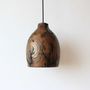 Ceiling lights - Wooden pendant lights decorated with fractal wood burning - WOODENDREAMS