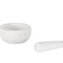 Kitchen utensils - Marble mortar and pestle Ø13.5x7 cm CC23124 - ANDREA HOUSE