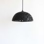 Objets design - Black round hanging light - WOODENDREAMS