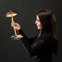 Wireless lamps - Cordless lamp BOLACHA Gold - HISLE