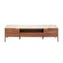 Sideboards - Fiberglass TV cabinet with marble and walnut effect - ANGEL CERDÁ