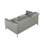 Sofas - 2 seater sofa upholstered in grey leather - ANGEL CERDÁ