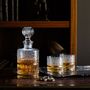 Décorations pour tables de Noël - Verres à whisky vintage « D'oro » en cristal taillé, lot de 2 - LEONE DI FIUME