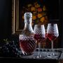 Christmas table settings - Stelo Cut Crystal Wine Glasses, Set of 2 - LEONE DI FIUME