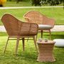 Lawn armchairs - Sillage armchair made of recycled synthetic wicker, clayoned - CFOC