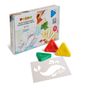 Children's arts and crafts - Wax triangles 8 colours and 6 stencil - MOROCOLOR ITALIA SPA