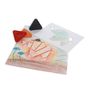 Children's arts and crafts - Wax triangles 8 colours and 6 stencil - MOROCOLOR ITALIA SPA