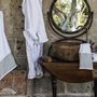 Bath towels - BATH LINEN IN PURE COTTON TERRY WITH PURE LINEN BORDER BAUHAUS - BORGO DELLE TOVAGLIE
