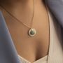 Beauty products - Olfactory necklace\" Palais Royal\” in faceted natural stone and Limoges ceramic to be scented - O BY !OSMOTIK