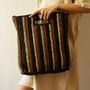 Bags and totes - HANDWOVEN COTTON THROW BED THROW - NADIA DAFRI PARIS