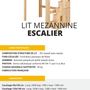 Lits - Lit mezzanine avec escalier NOAH - MOBILIER D'ICI ET D'AILLEURS