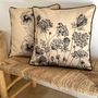 Fabric cushions - Wild Carrot Square Pillow - LE CERISIER BLANC