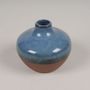 Vases - Vase soliflore en céramique couleur bleu D10cm - LE COMPTOIR.COM