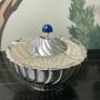Cristallerie - Bol à caviar (bouton en lapis) - REZON LUXURY SILVERWARE