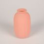 Vases - Vase bouteille en verre couleur rose mat D7cm H12cm - LE COMPTOIR.COM