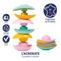 Toys - The acrobat - Stacking cups made in France from recycled plastic - LE JOUET SIMPLE.