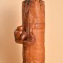 Decorative objects - Leather Punching Bag 90cm – Cognac - JOHN WOODBRIDGE MAKERS