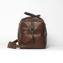 Travel accessories - Leather Weekend Bag – Brown - JOHN WOODBRIDGE MAKERS