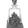 Carafes - Carafe à whisky en étain avec tête de mort - A E WILLIAMS (EST 1779) LTD