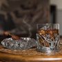 Crystal ware - Stag and Thistle Whisky Tumbler - A E WILLIAMS (EST 1779) LTD