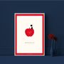Poster - NINA\" Apple\ "poster - NINA AND OTHER LITLLE THINGS® BY ©CAPUCINE DESIGN
