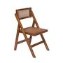 Chaises - Chaise pliante en bois d'orme, brun foncé MU23008 - ANDREA HOUSE