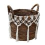 Caskets and boxes - Set of 3 abaca and macrame baskets (Bali) - PAMS50 - BALINAISA