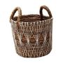 Caskets and boxes - Set of 3 abaca and macrame baskets (Bali) - PAMS50.1 - BALINAISA