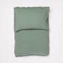 Linge de lit - LINUS — housse de couette et taie d'oreiller en 100% lin — vert sapin - LAVIE HOME