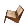 Benches for hospitalities & contracts - Kangaroo Chair Bench 2 - Dark Brown - DETJER®