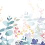 Tapestries - Summer Bouquet Panoramic Wallpaper - ACTE-DECO