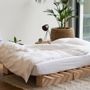 Linge de lit - LINUS — housse de couette et taie d'oreiller en 100% lin — blanc - LAVIE HOME