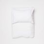 Linge de lit - LINUS — housse de couette et taie d'oreiller en 100% lin — blanc - LAVIE HOME