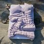 Linge de lit - LINUS — housse de couette et taie d'oreiller en 100% lin — lavande - LAVIE HOME
