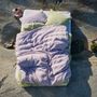 Linge de lit - LINUS — housse de couette et taie d'oreiller en 100% lin — lavande - LAVIE HOME
