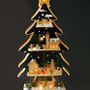Autres décorations de Noël - Sapin de Noël avec 4 scènes chantournées illuminées - LE MONDE DE LA BOÎTE À MUSIQUE