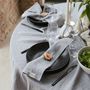Table linen - Light Grey Linen Tablecloth - LINEN SPELLS